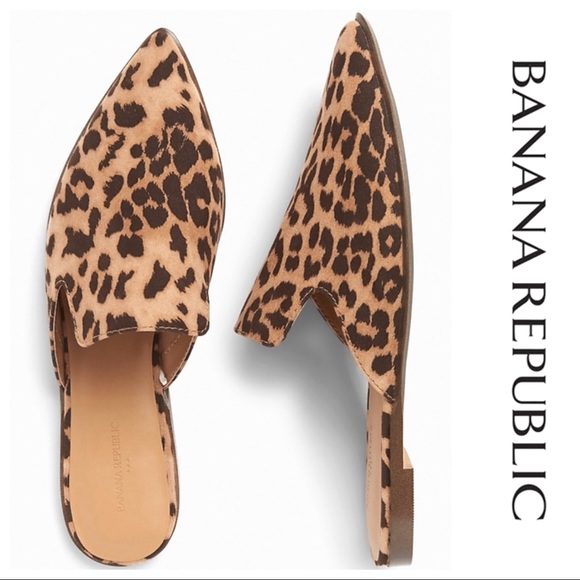 Banana Republic Shoes - Banana Republic • Animal print Closed Toe Mules